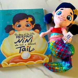 Mermaid Toys - Little Mermaid Doll - Mermaid Book - Mermaid Coloring Book NWOT